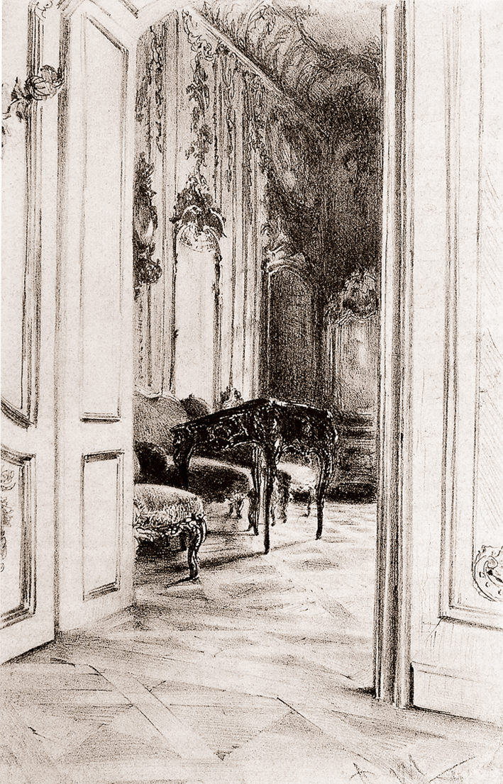  Adolpyh Von Menzel —— 波茨坦宫大厅的习作